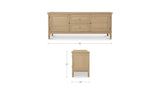 Shelley Natural Sideboard - Ornate Home