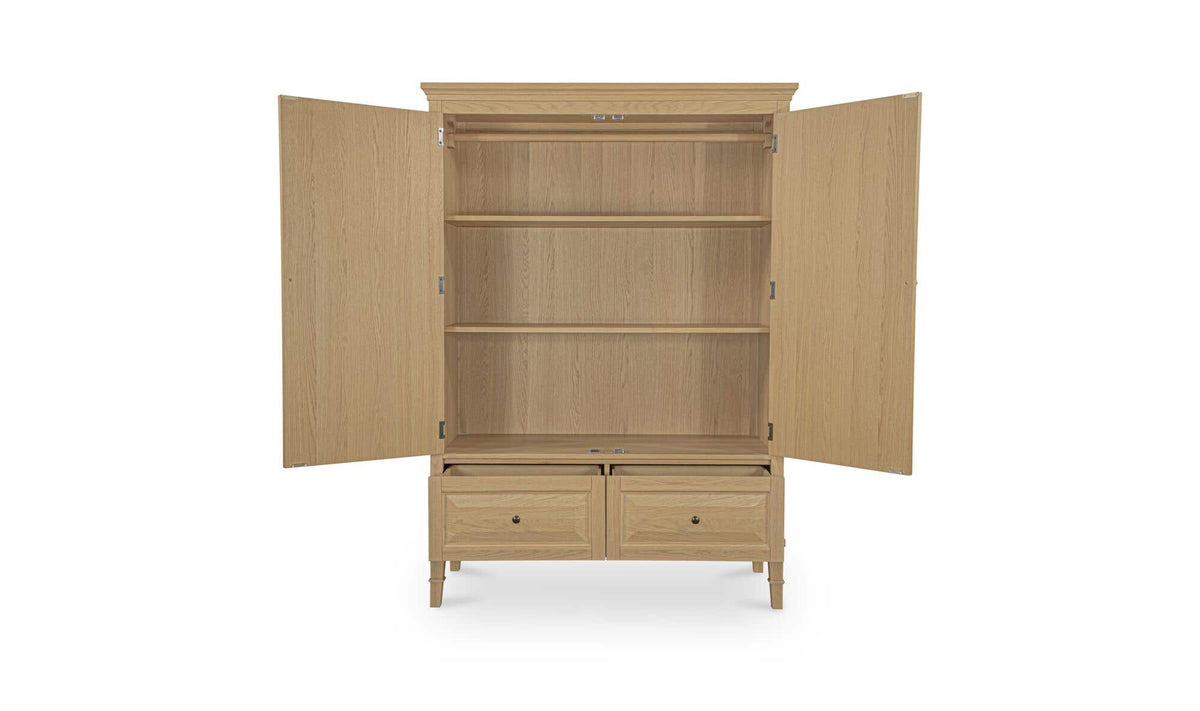 Shelley Natural Tall Cabinet - Ornate Home