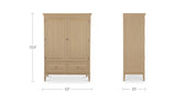 Shelley Natural Tall Cabinet - Ornate Home