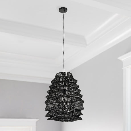 Shelly Pendant Black Pendant Lamp - Ornate Home