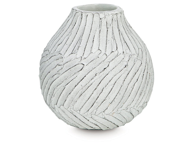 Shelvie Distressed White Vase (Online Special Price) - Ornate Home