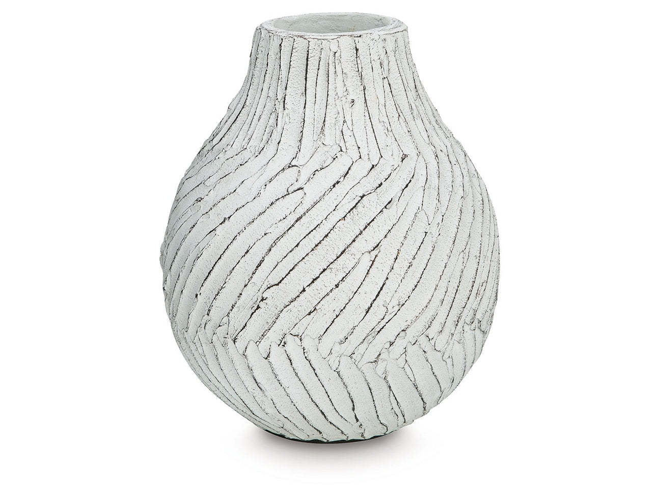 Shelvie Distressed White Vase (Online Special Price) - Ornate Home
