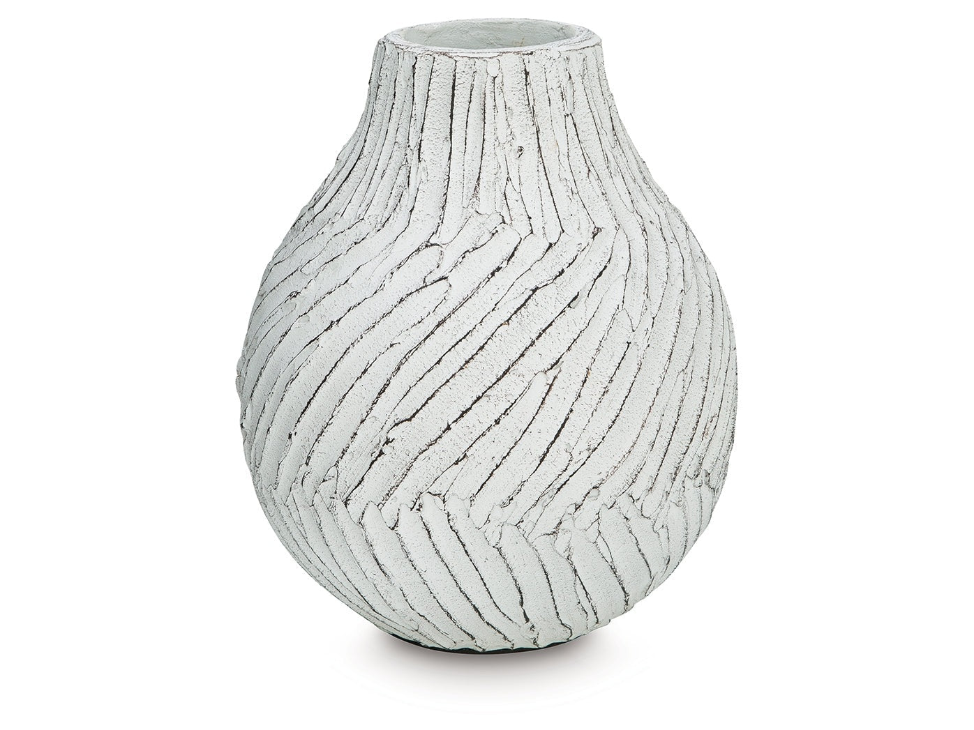 Shelvie Distressed White Vase (Online Special Price) - Ornate Home