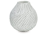 Shelvie Distressed White Vase - Ornate Home