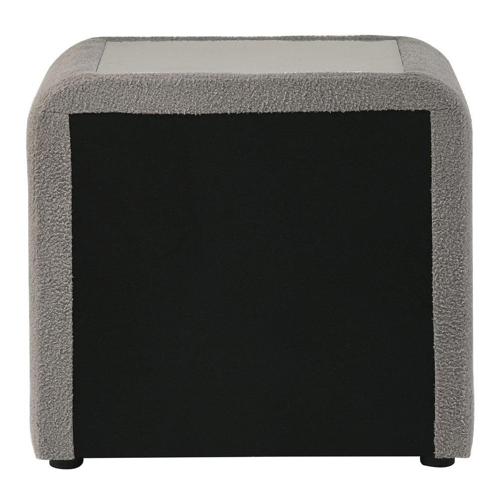 Shelyn Gray/Chrome Nightstand - Ornate Home
