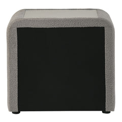 Shelyn Gray/Chrome Nightstand - Ornate Home
