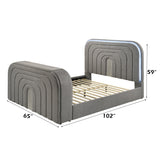 Shelyn Gray/Chrome Queen Bed - Ornate Home