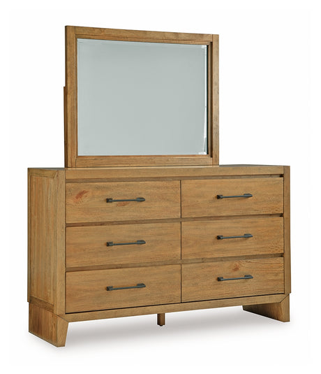 Sherbana Light Brown Dresser & Mirror - Ornate Home