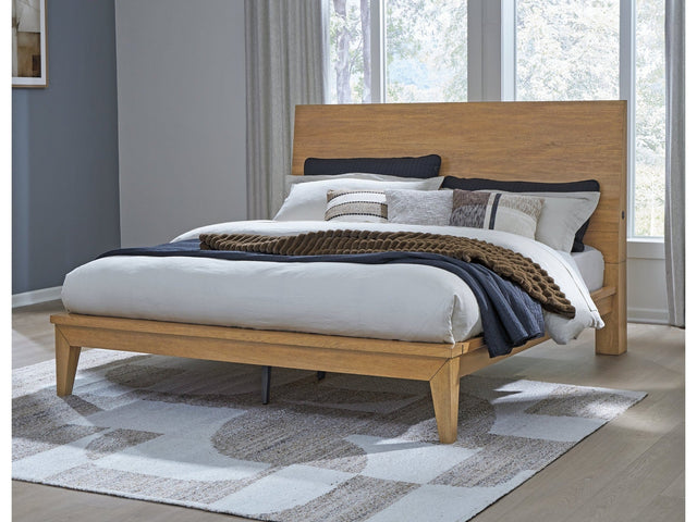 Sherbana Light Brown Queen Panel Bed (Online Special Price) - Ornate Home