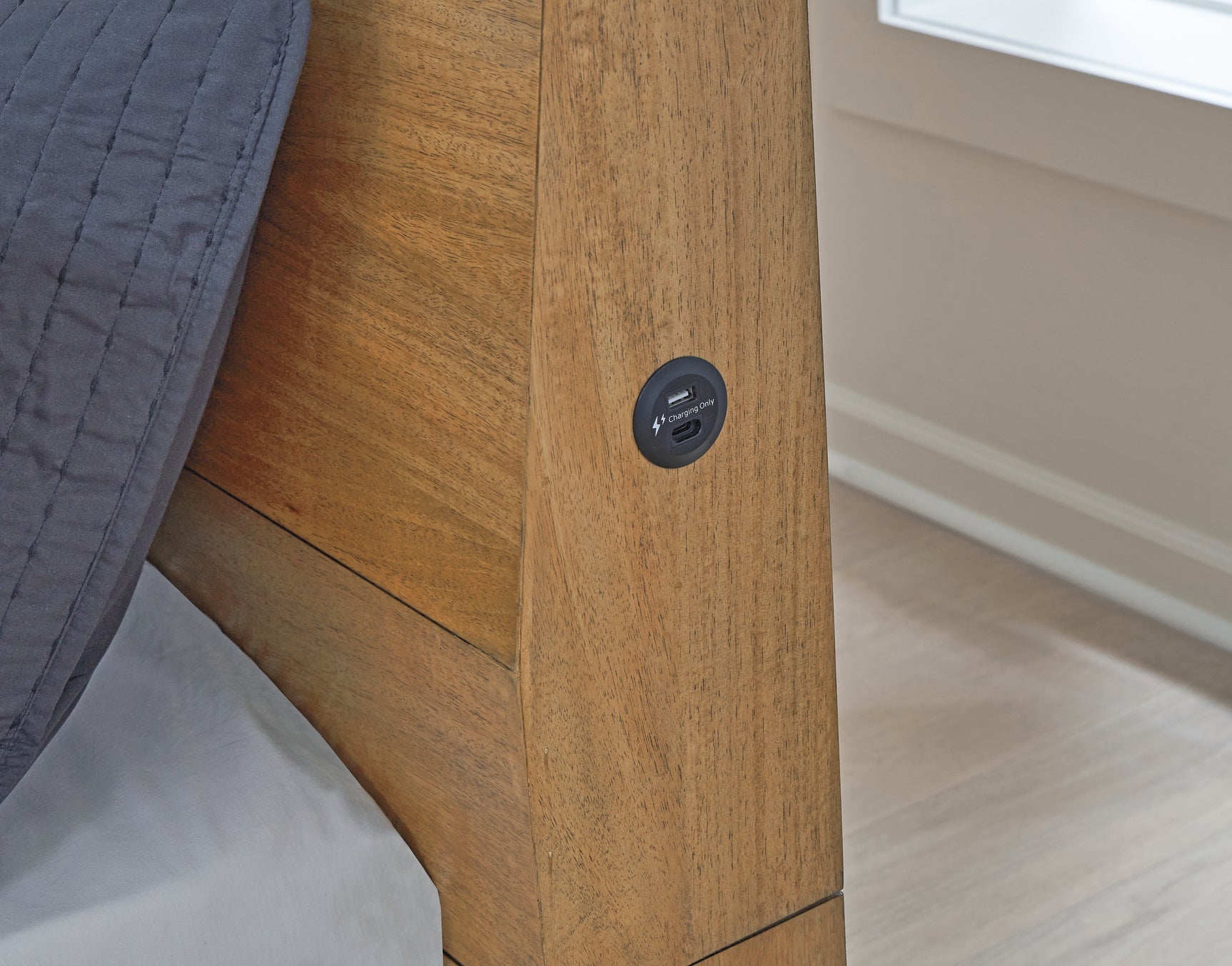 Sherbana Light Brown Queen Panel Bed - Ornate Home