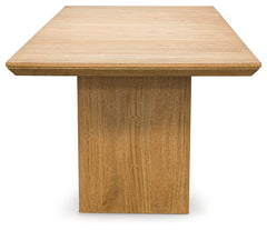 Sherbana Light Brown Rectangular Dining Room Table - Ornate Home