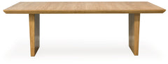 Sherbana Light Brown Rectangular Dining Room Table - Ornate Home