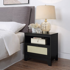 Sheridan 4-Piece Set: Bookcase, TV Stand, Sideboard, End Table in Black - Ornate Home