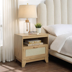 Sheridan 4-Piece Set: Bookcase, TV Stand, Sideboard, End Table in Nature - Ornate Home