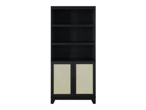 Sheridan Bookcase Cabinet in Black - Ornate Home