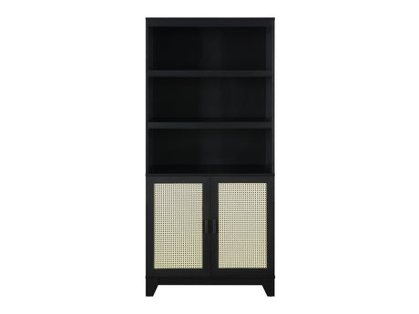 Sheridan Bookcase Cabinet in Black - Ornate Home