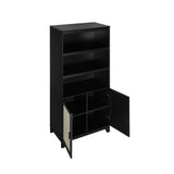 Sheridan Bookcase Cabinet in Black - Ornate Home