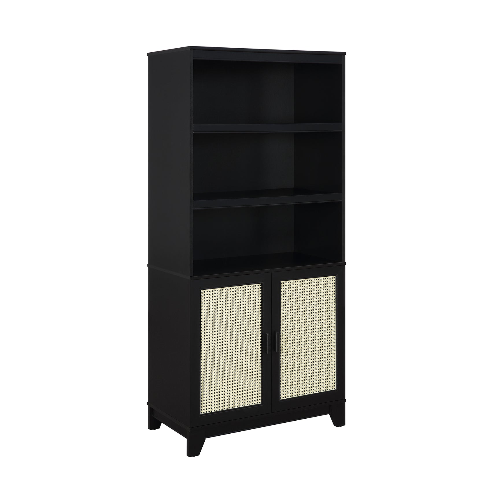 Sheridan Bookcase Cabinet in Black - Ornate Home
