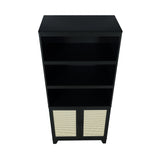 Sheridan Bookcase Cabinet in Black - Ornate Home