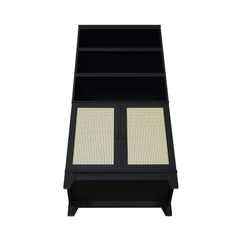 Sheridan Bookcase Cabinet in Black - Ornate Home