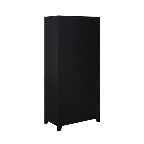 Sheridan Bookcase Cabinet in Black - Ornate Home