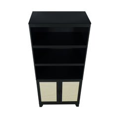 Sheridan Bookcase Cabinet in Black (set of 2) - Ornate Home