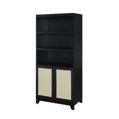 Sheridan Bookcase Cabinet in Black (set of 2) - Ornate Home