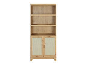 Sheridan Bookcase Cabinet in Nature - Ornate Home