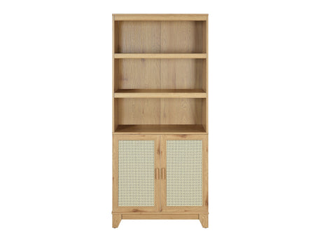 Sheridan Bookcase Cabinet in Nature - Ornate Home