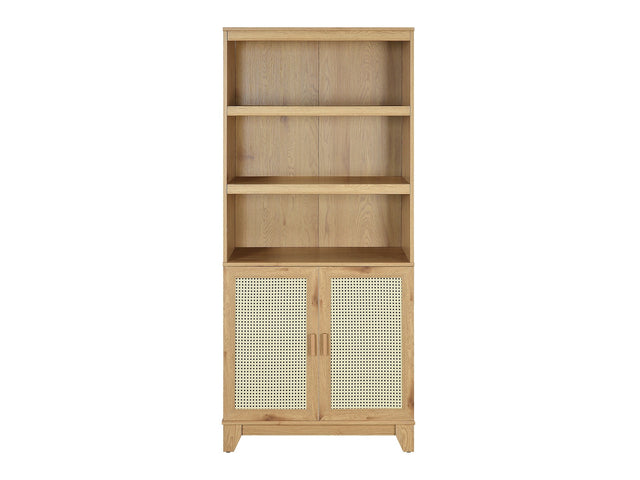 Sheridan Bookcase Cabinet in Nature - Ornate Home