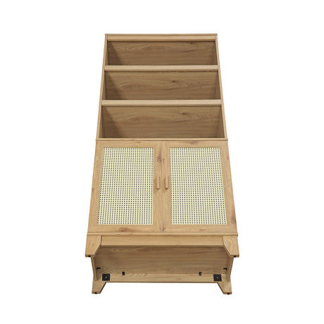 Sheridan Bookcase Cabinet in Nature - Ornate Home