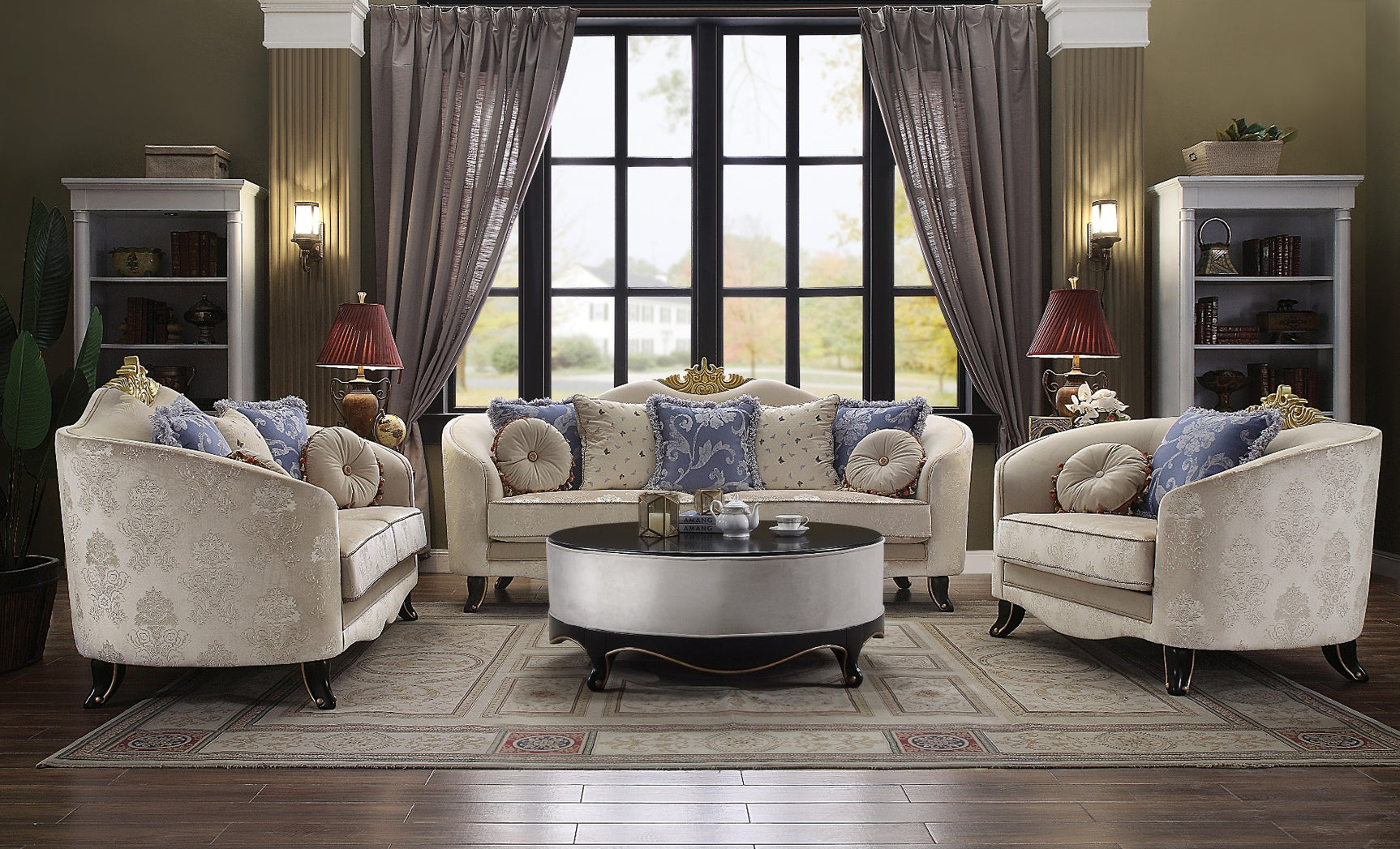 Sheridan Loveseat in Cream - Ornate Home