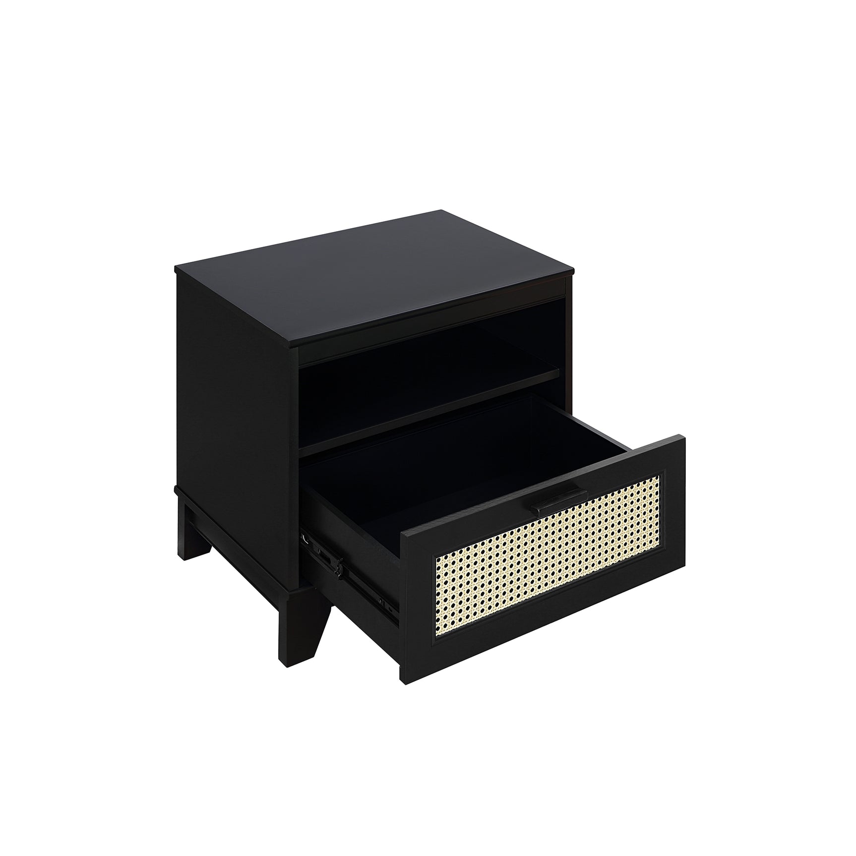 Sheridan Nightstand in Black (set of 2) - Ornate Home