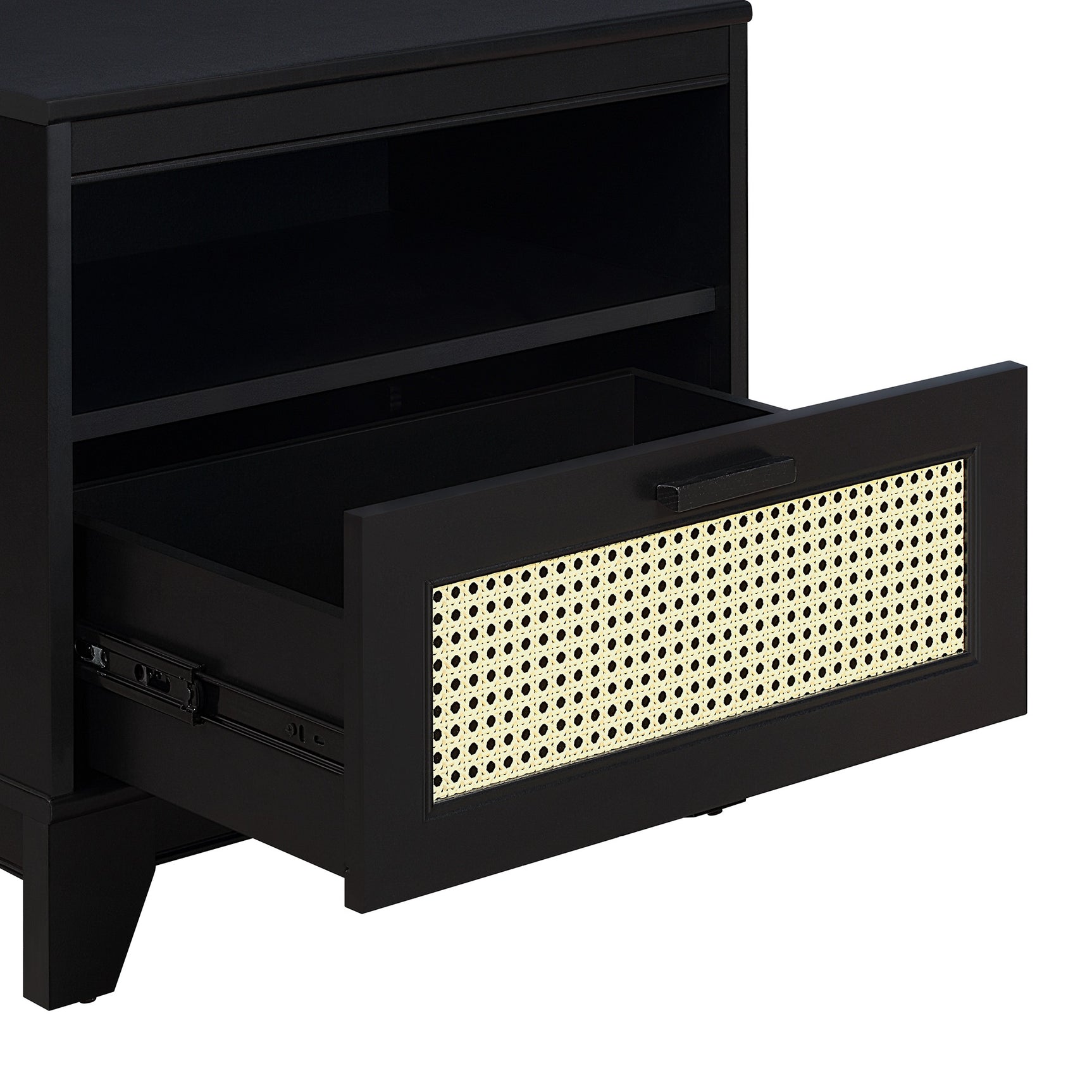 Sheridan Nightstand in Black (set of 2) - Ornate Home