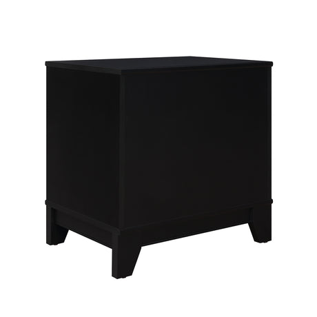 Sheridan Nightstand in Black (set of 2) - Ornate Home