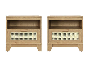 Sheridan Nightstand in Nature (set of 2) - Ornate Home