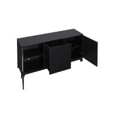 Sheridan Sideboard Cabinet in Black - Ornate Home