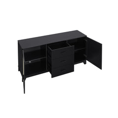 Sheridan Sideboard Cabinet in Black - Ornate Home