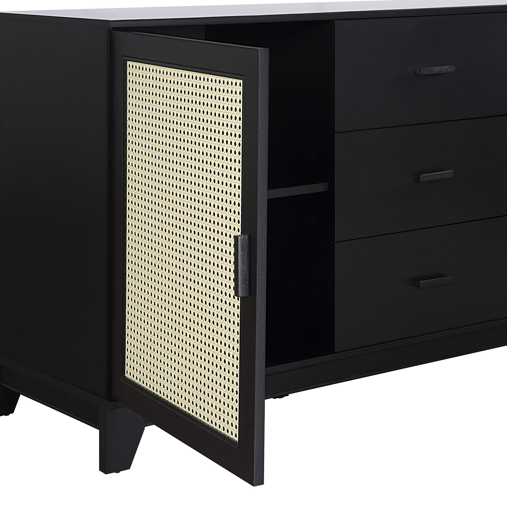 Sheridan Sideboard Cabinet in Black - Ornate Home