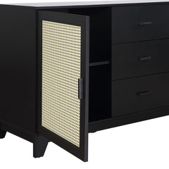 Sheridan Sideboard Cabinet in Black - Ornate Home