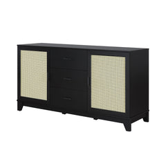 Sheridan Sideboard Cabinet in Black - Ornate Home