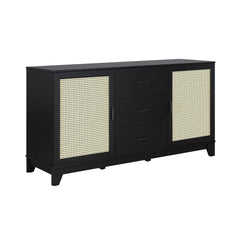 Sheridan Sideboard Cabinet in Black - Ornate Home