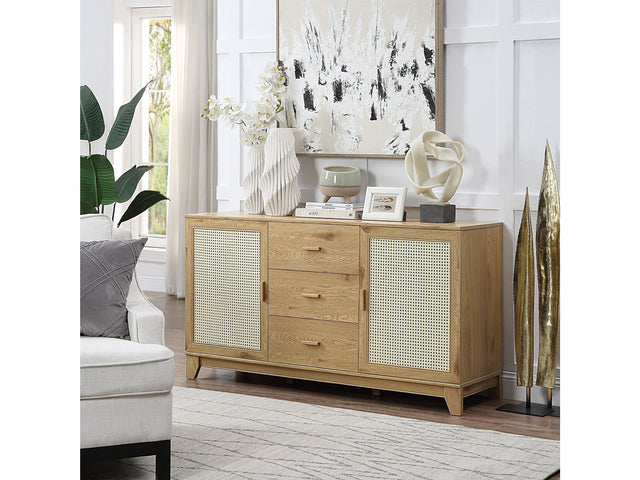 Sheridan Sideboard Cabinet in Nature - Ornate Home