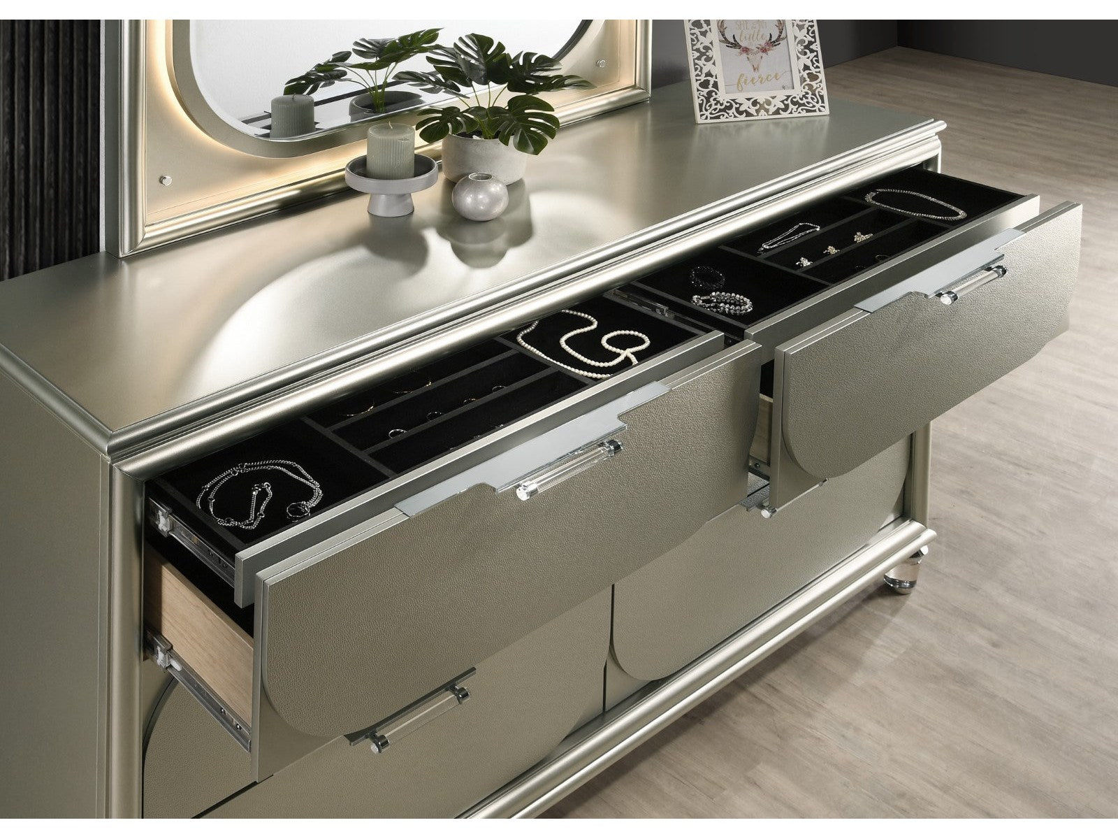 Sheridan Silver Dresser - Ornate Home