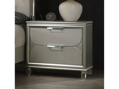 Sheridan Silver Nightstand - Ornate Home