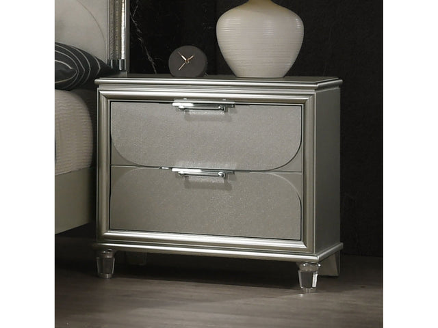 Sheridan Silver Nightstand - Ornate Home