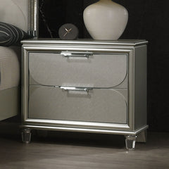 Sheridan Silver Queen 5 Piece Bedroom Set w/2 Nightstands - Ornate Home