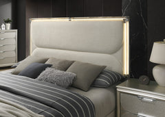Sheridan Silver Queen 5 Piece Bedroom Set w/2 Nightstands - Ornate Home