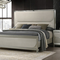 Sheridan Silver Queen 5 Piece Bedroom Set w/2 Nightstands - Ornate Home