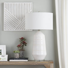Sherie White Table Lamp - Ornate Home